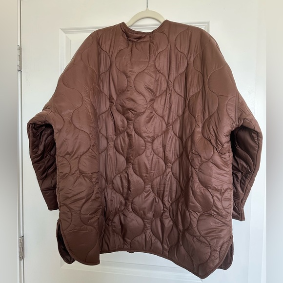 Abercrombie & Fitch Dark Brown Quilted Liner Jacket Size XL - Picture 5 of 14